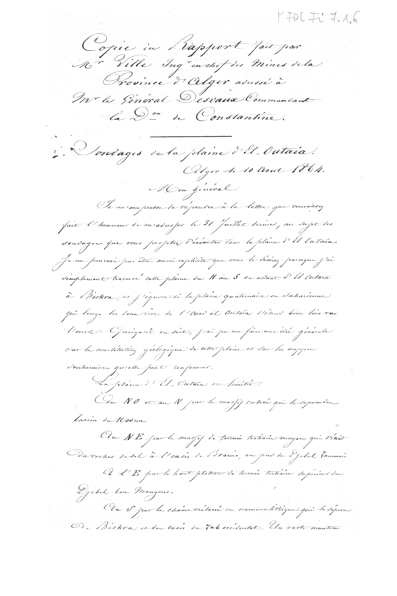 Page de titre du PFFI7.1.6