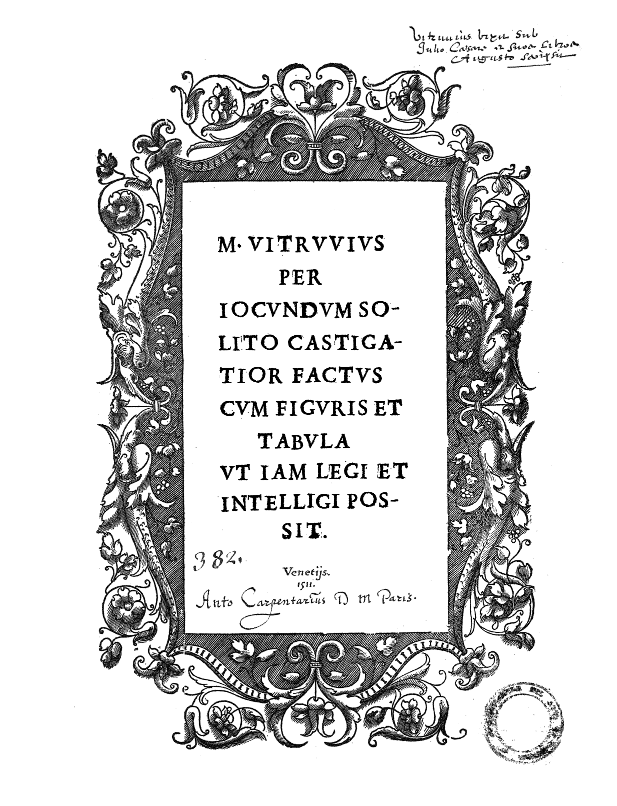 Page de titre du PFOLRESL10