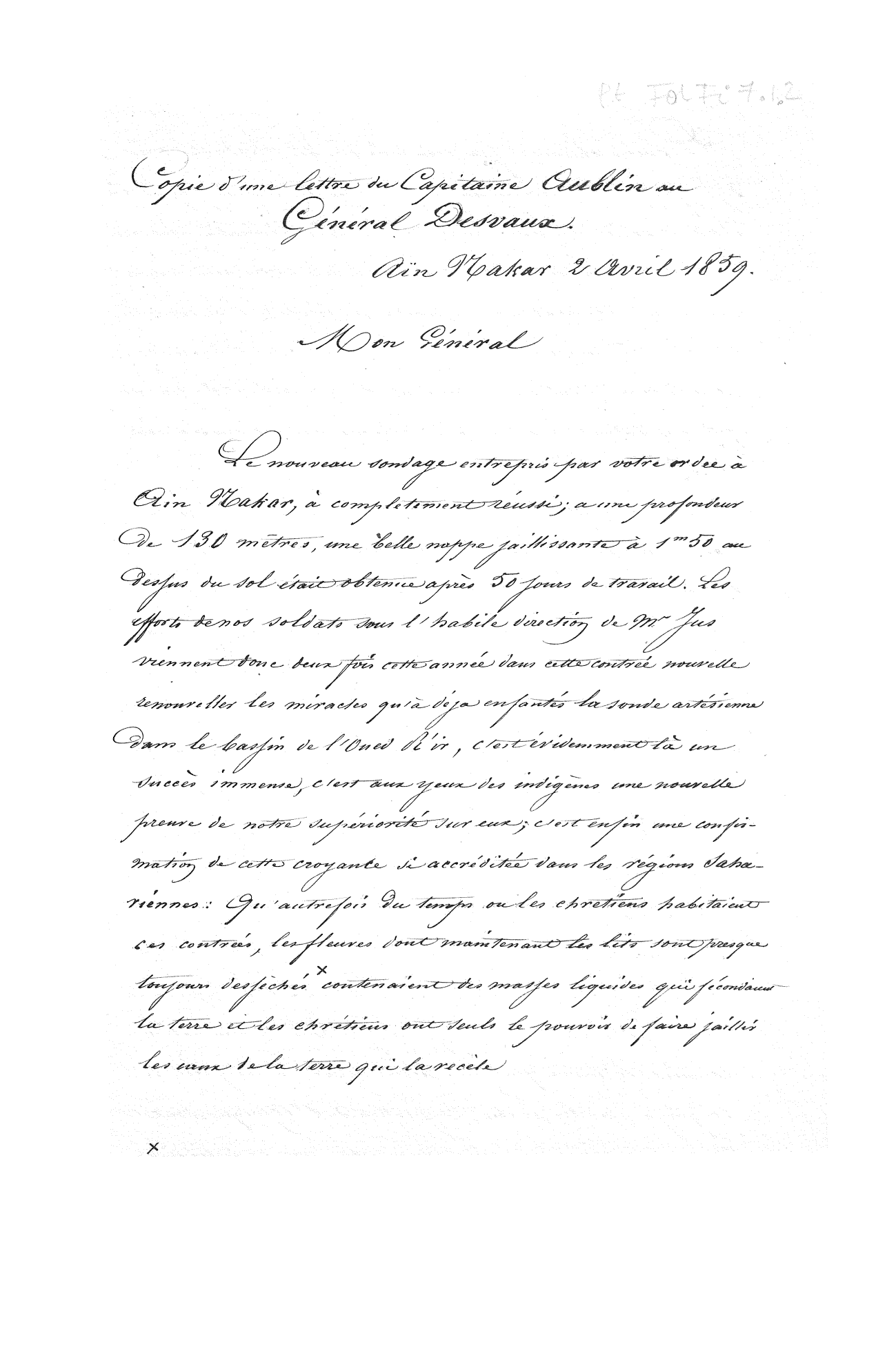 Page de titre du PTFFI7.1.2