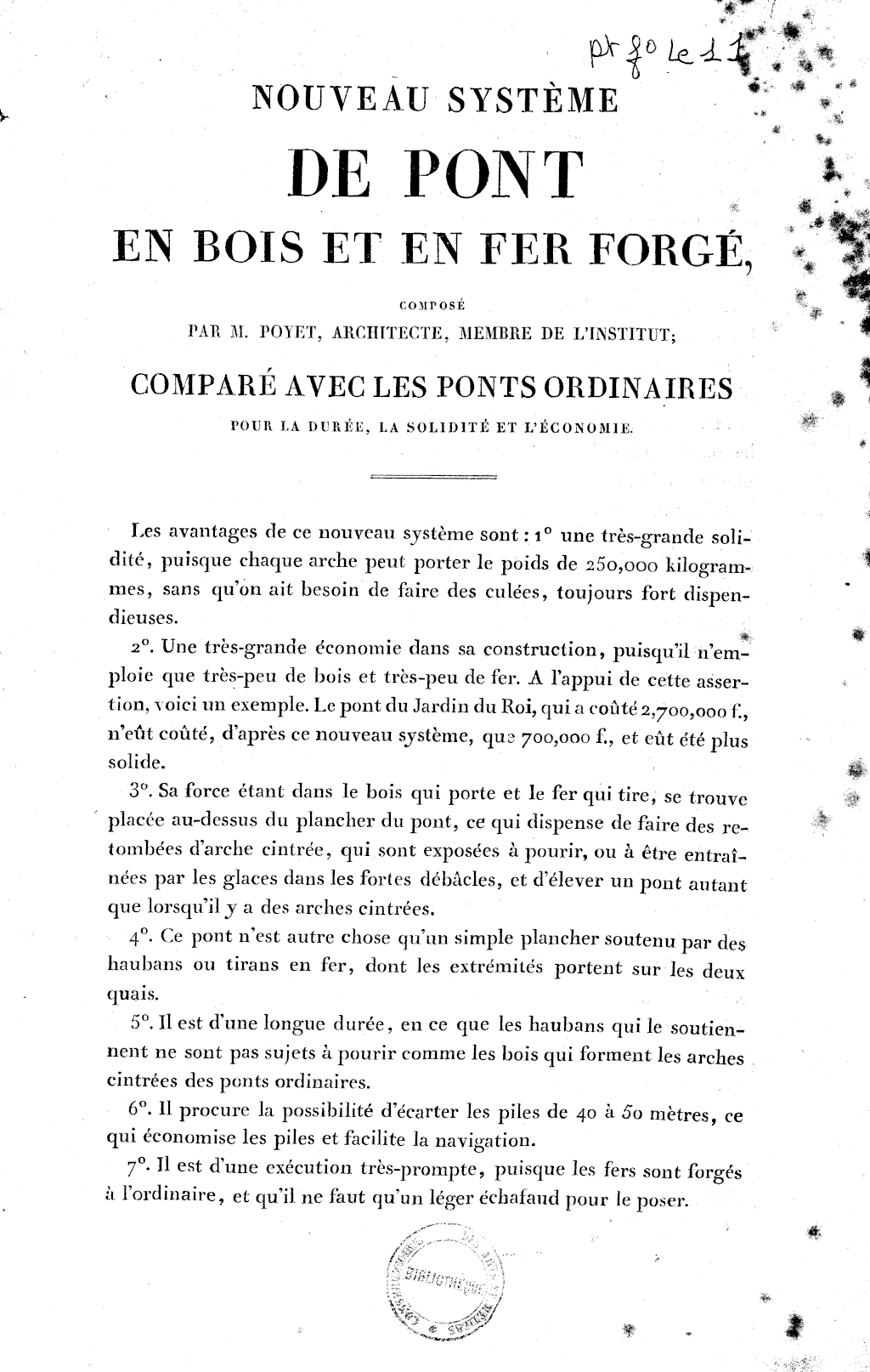 Page de titre du PTFOLLE11