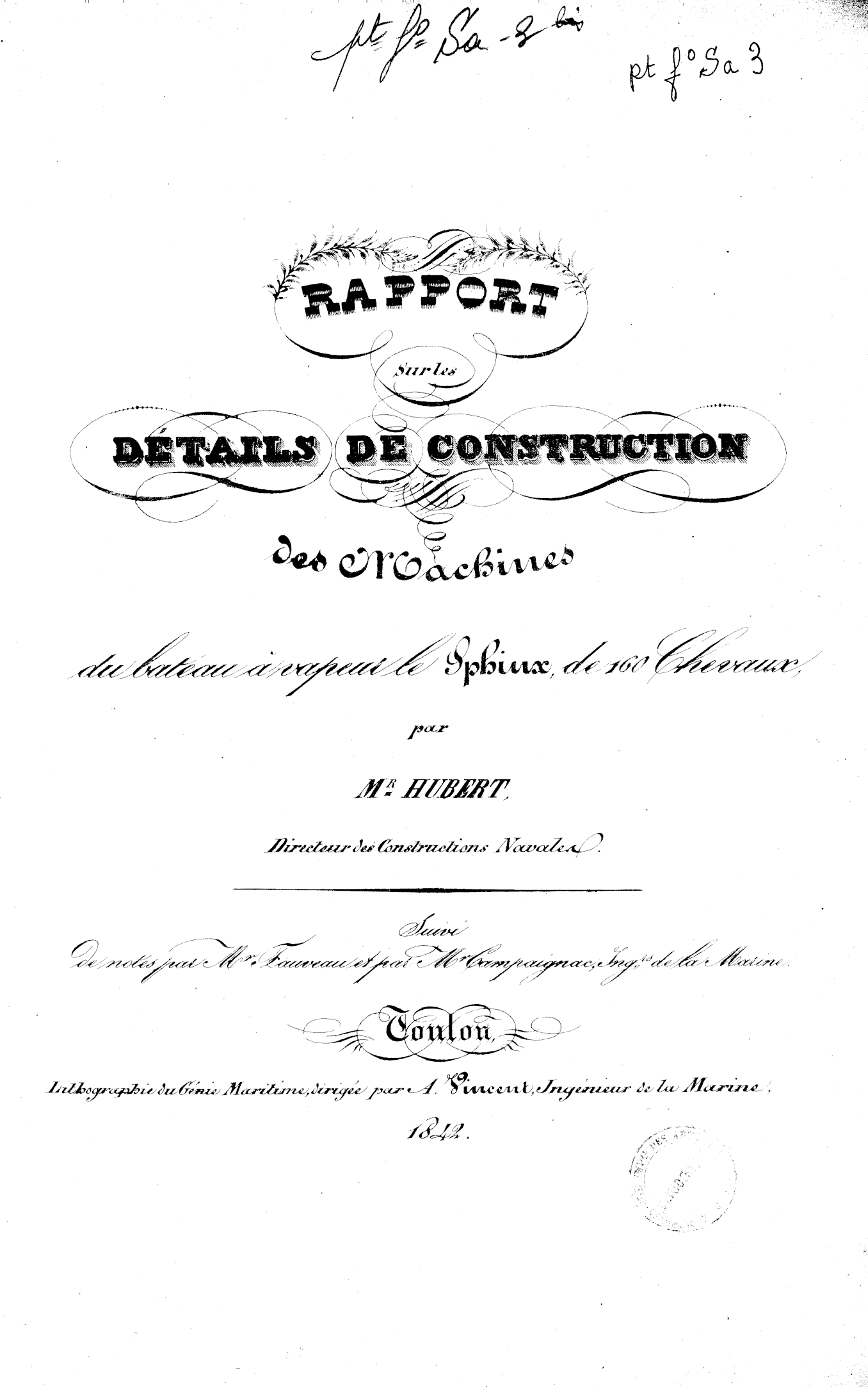 Page de titre du PTFSA3