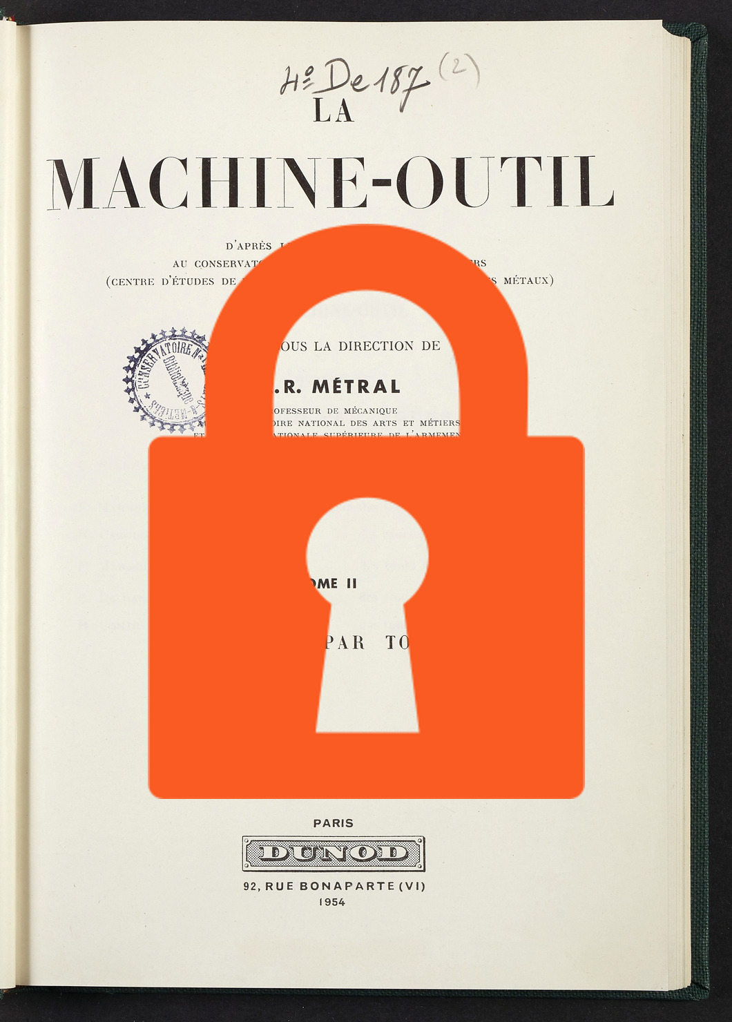 Page de titre du 4DE187.2