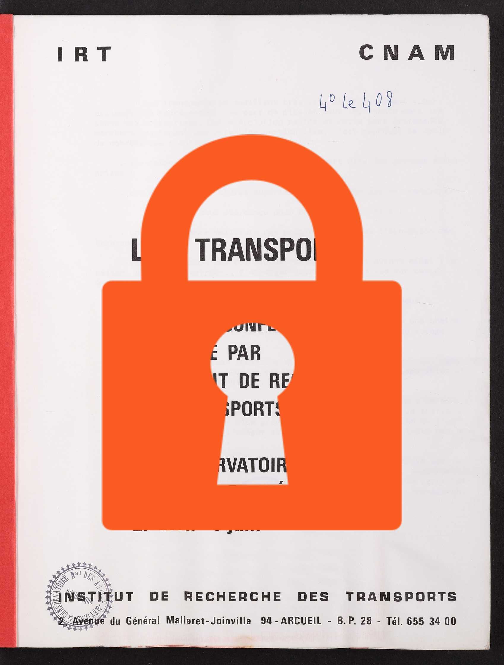 Page de titre du 4LE408