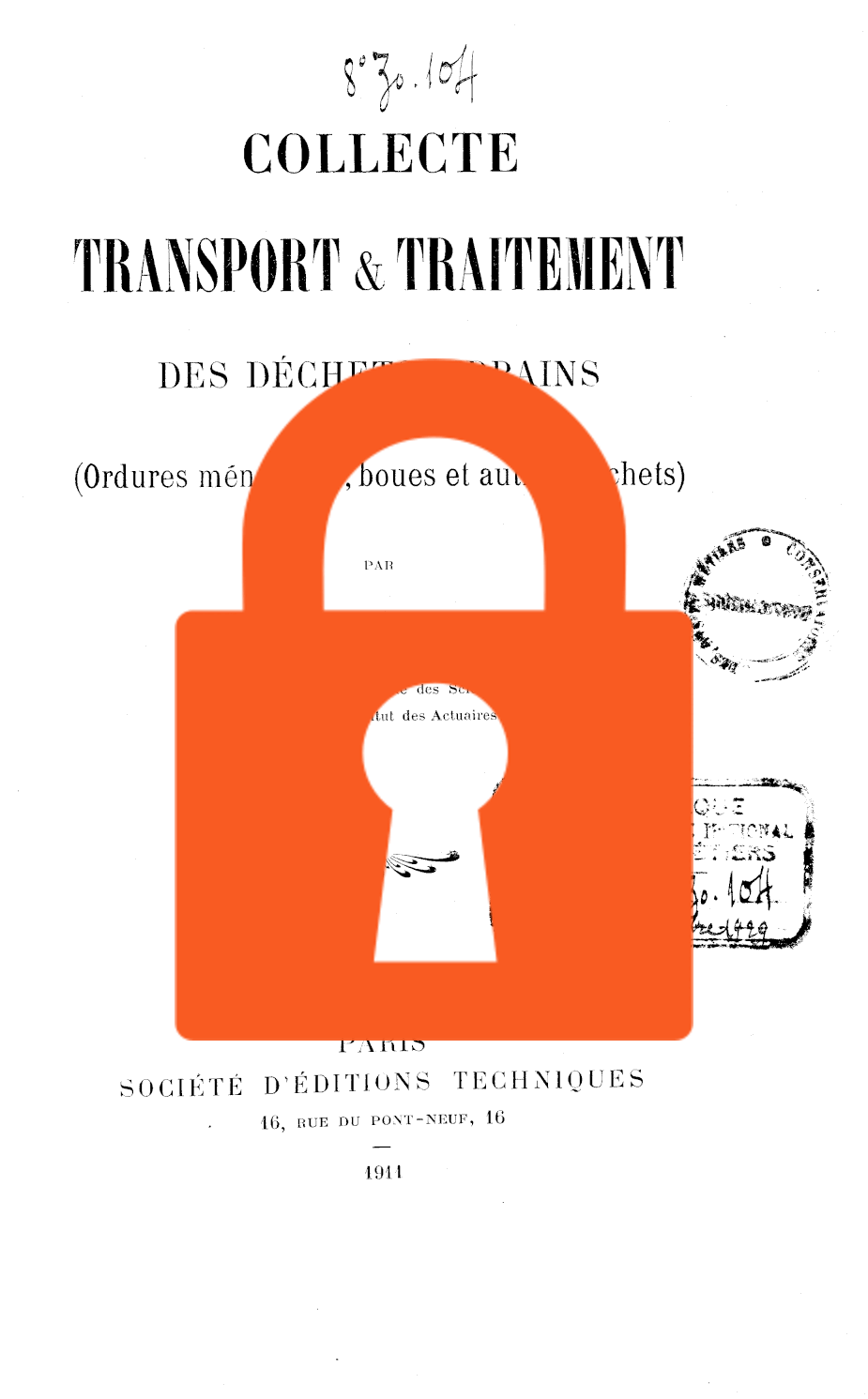 Page de titre du 8ZO104