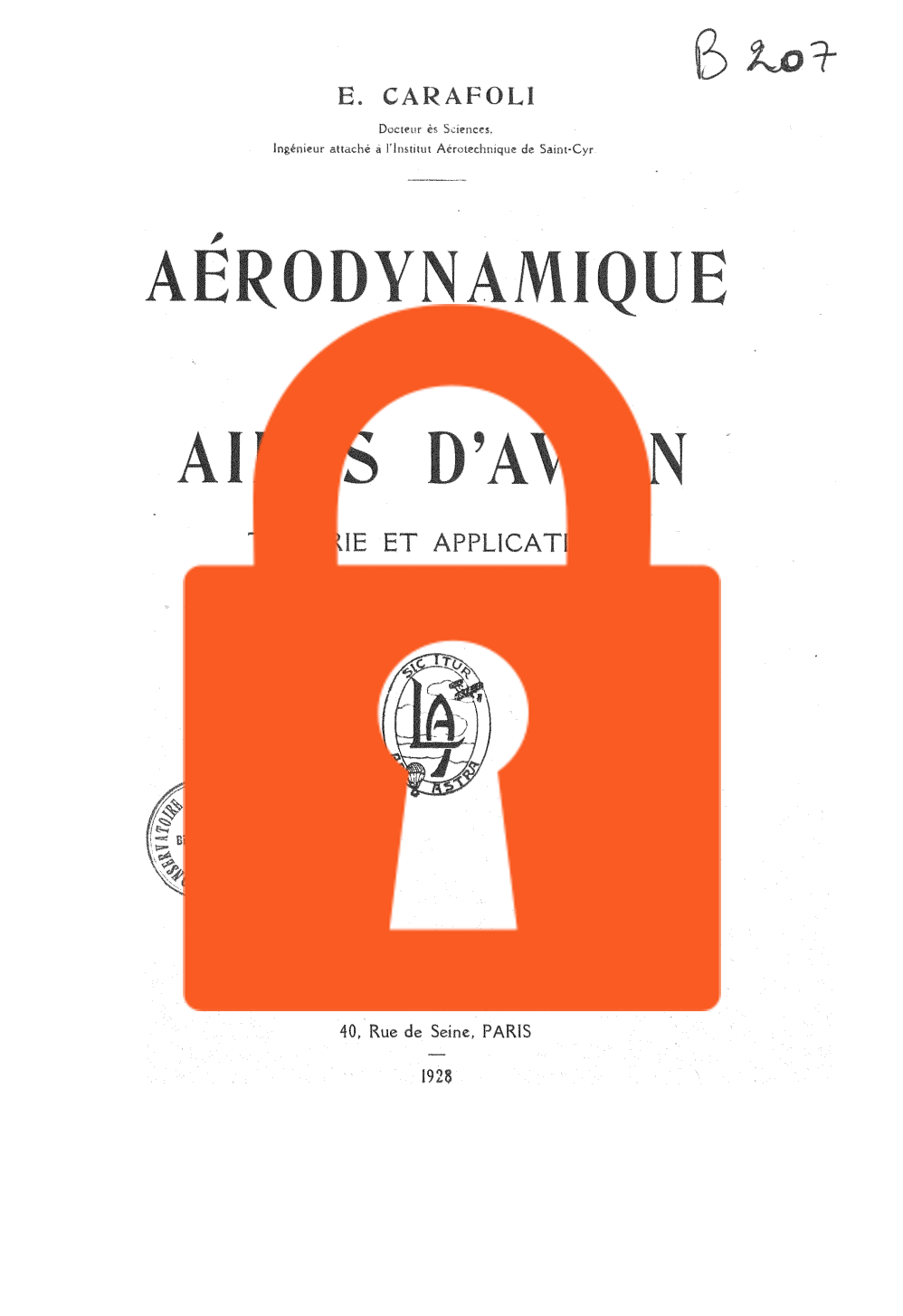 Page de titre du B207