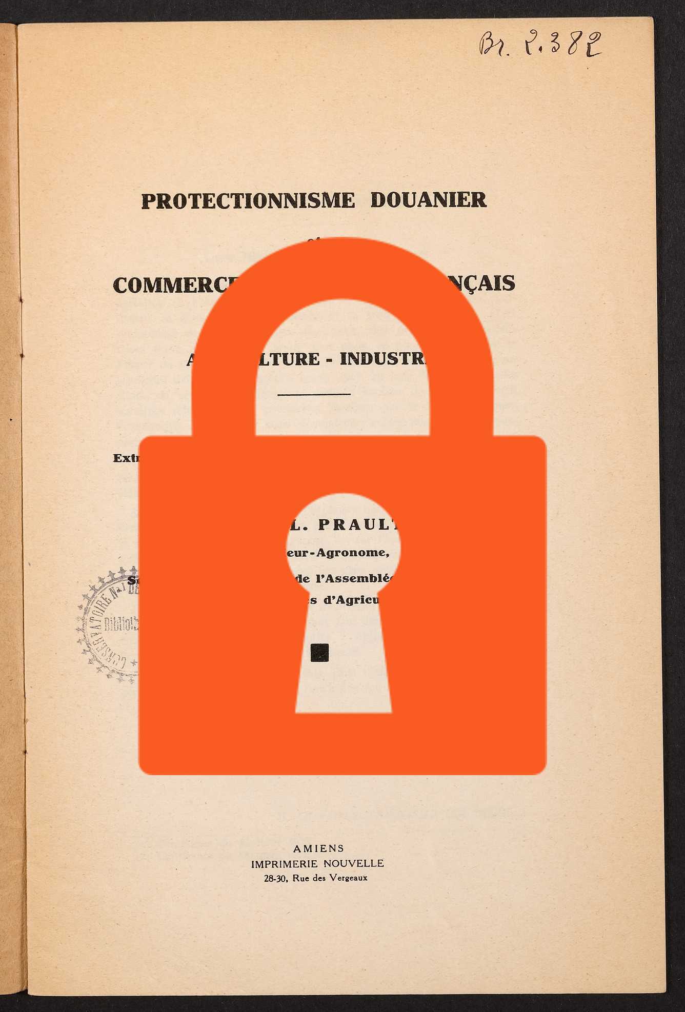 Page de titre du BR2382