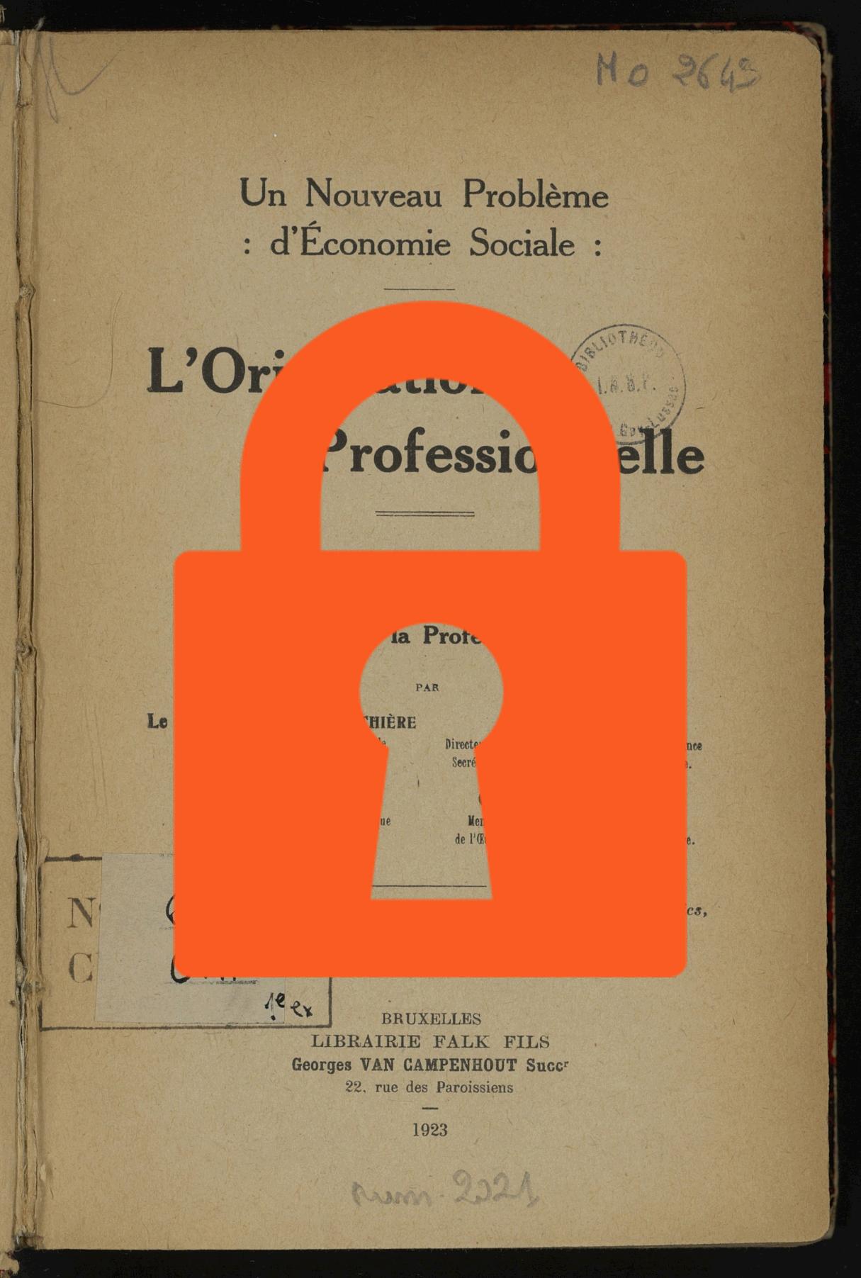 Page de titre du GLMO2643