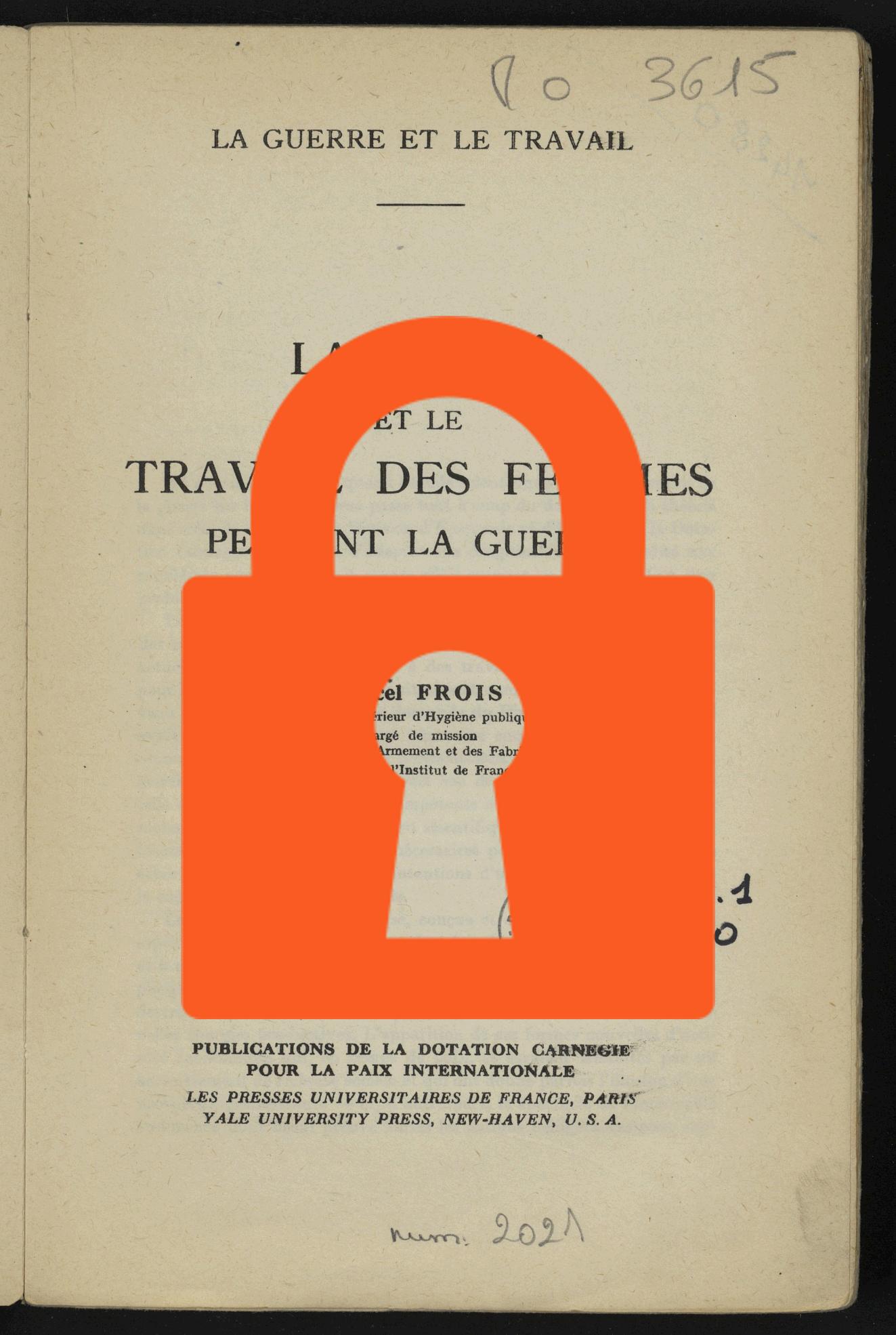 Page de titre du GLMO3615