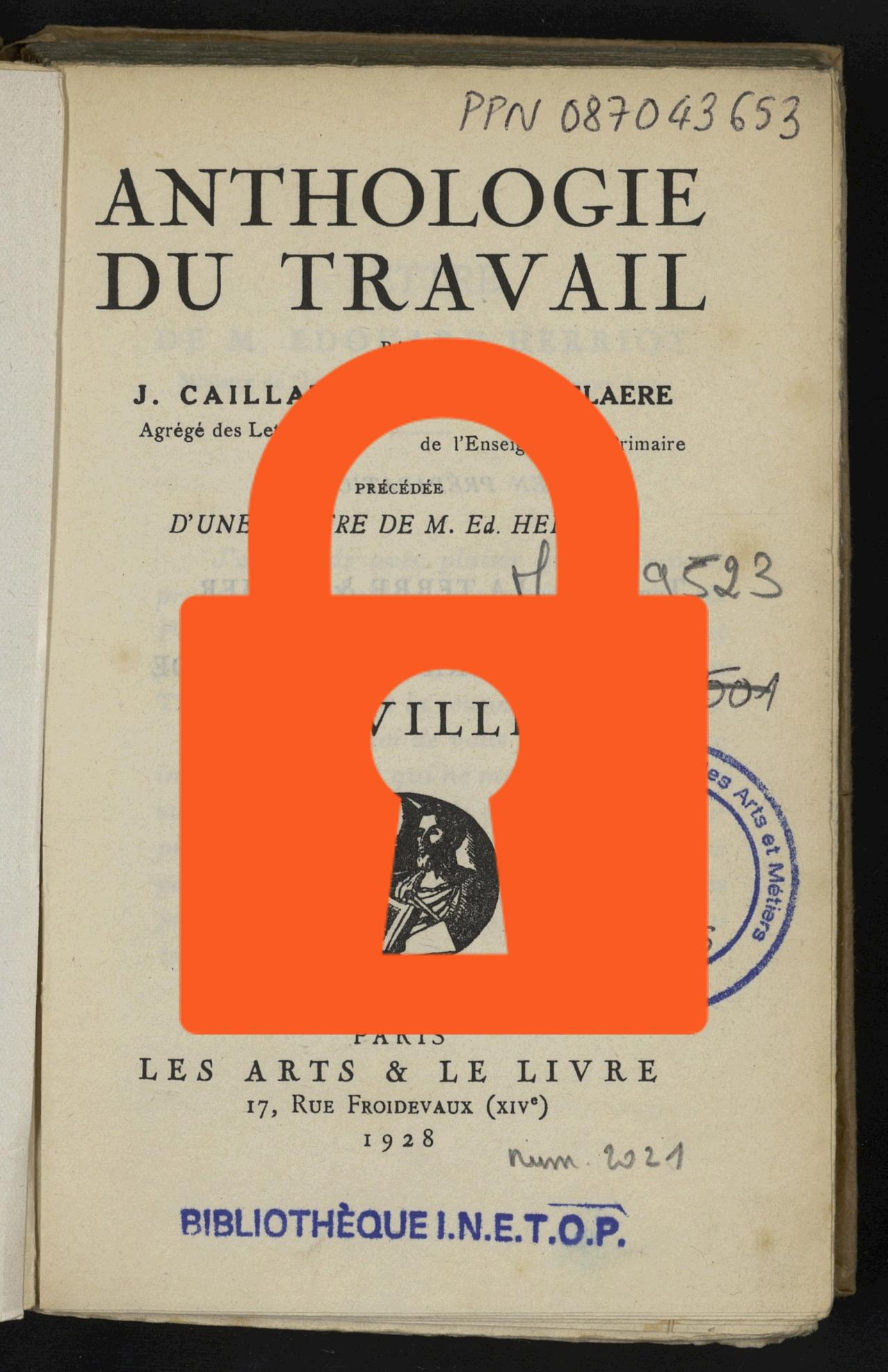 Page de titre du GLMO9523