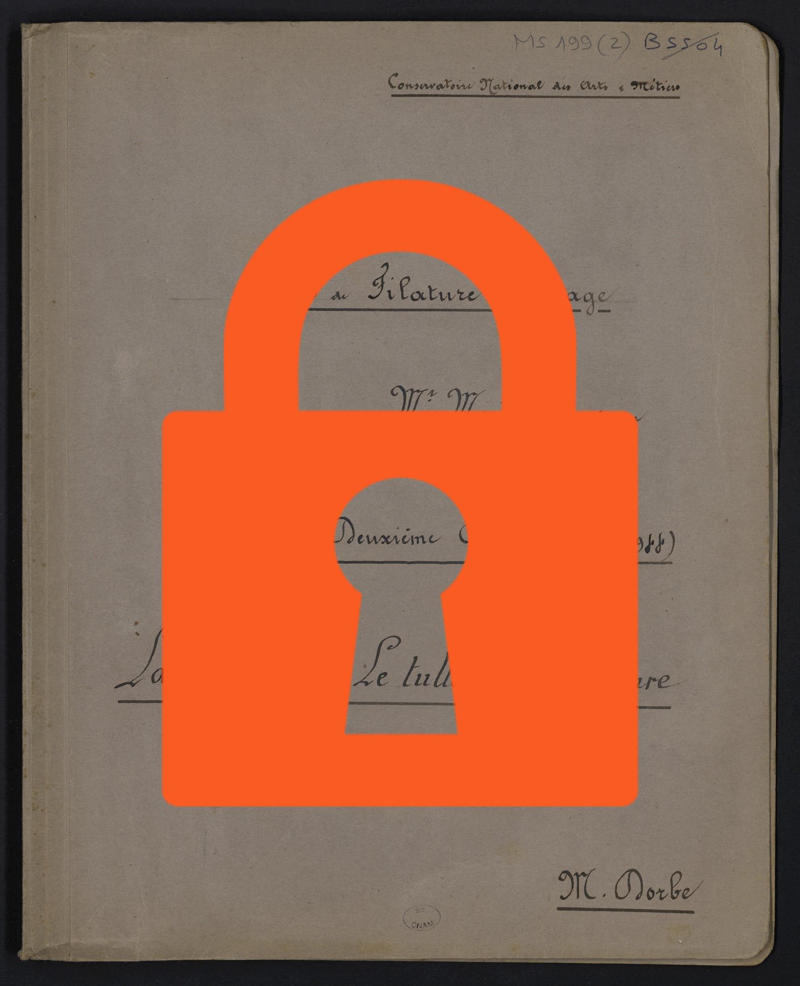 Page de titre du MS199.2