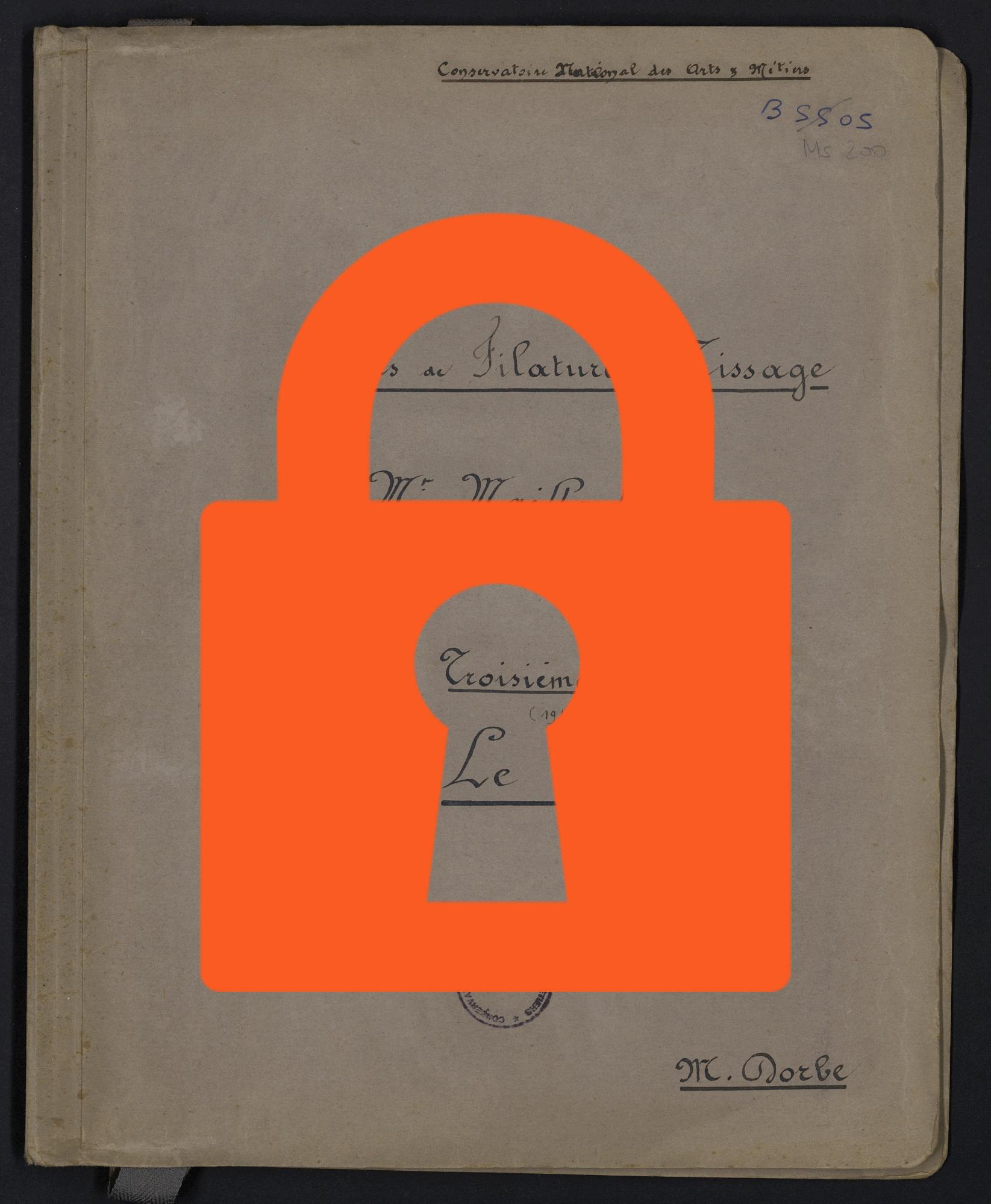 Page de titre du MS200