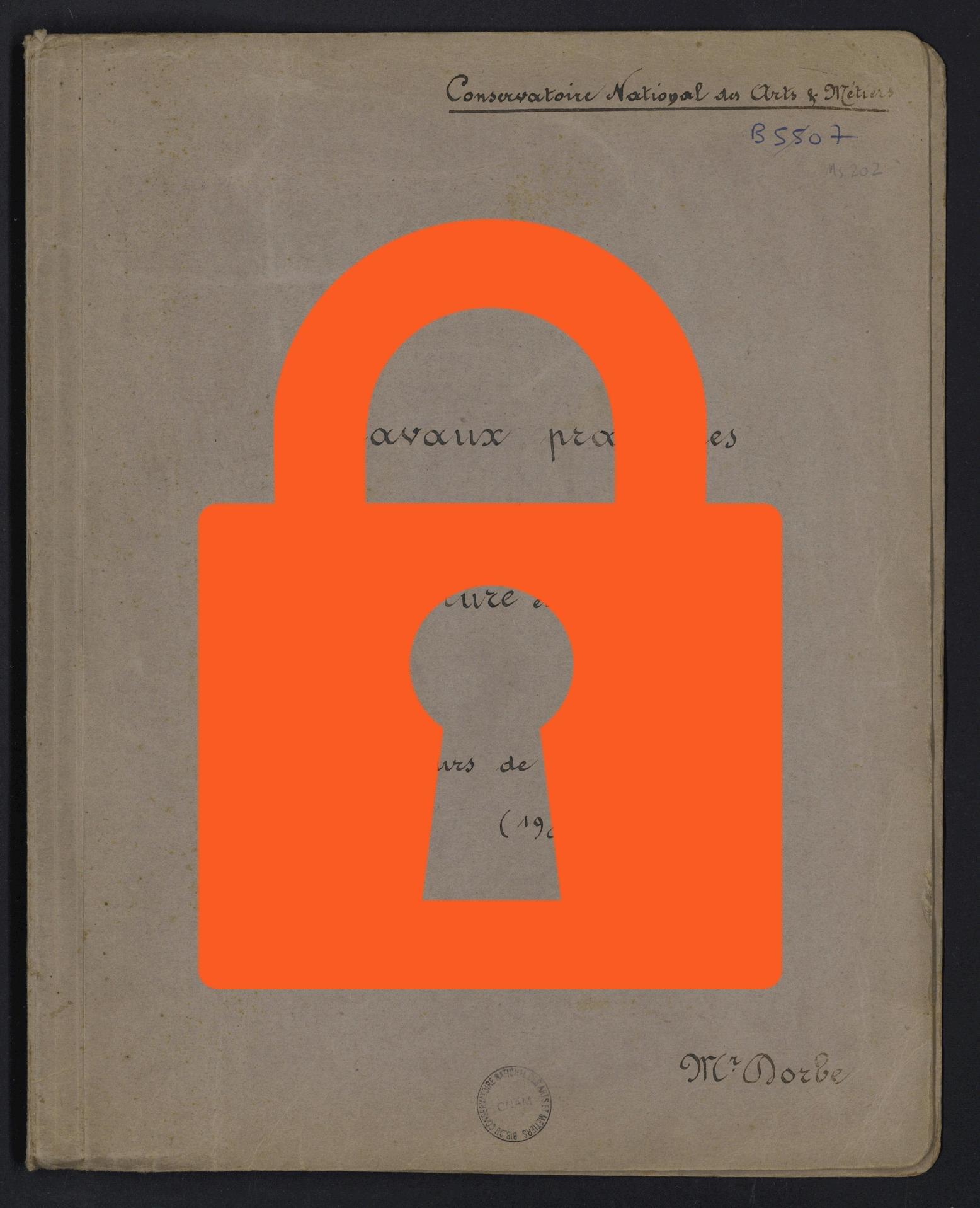 Page de titre du MS202