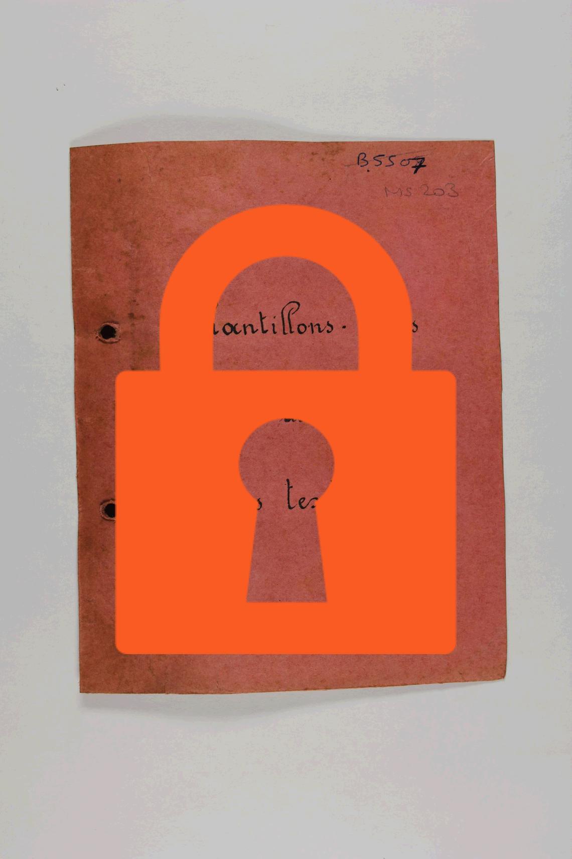 Page de titre du MS203