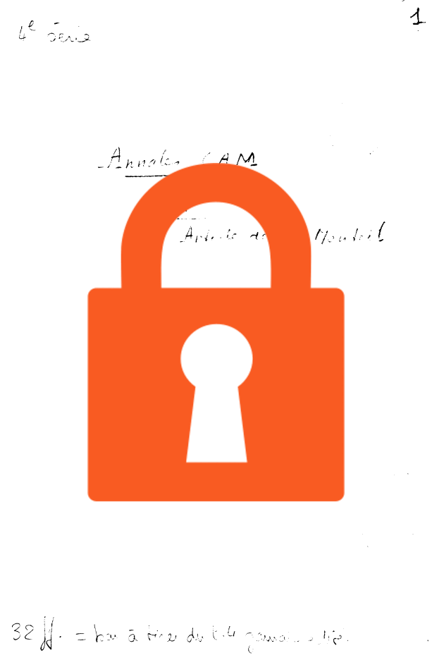 Page de titre du MS238