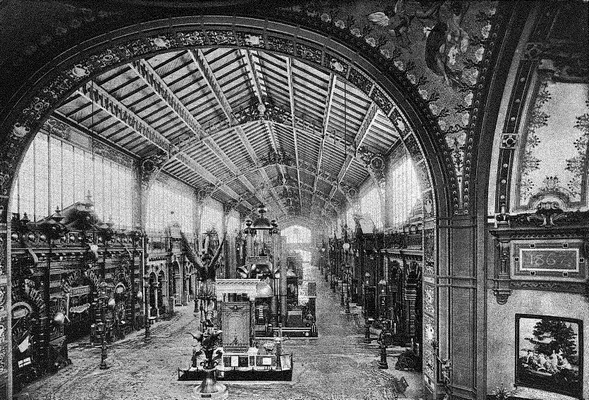 Exposition de 1889, galerie de trente mètres