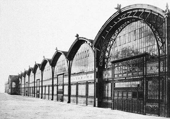 Exposition de 1889, coupe du palais des Machines