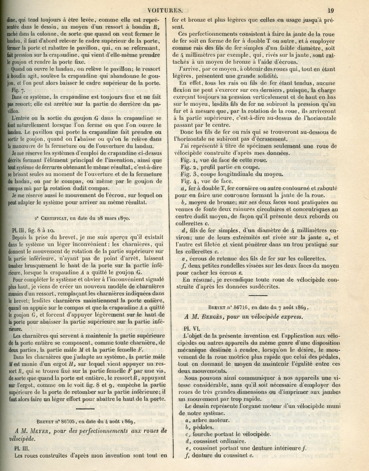 Brevet - Roues Meyer - page 1